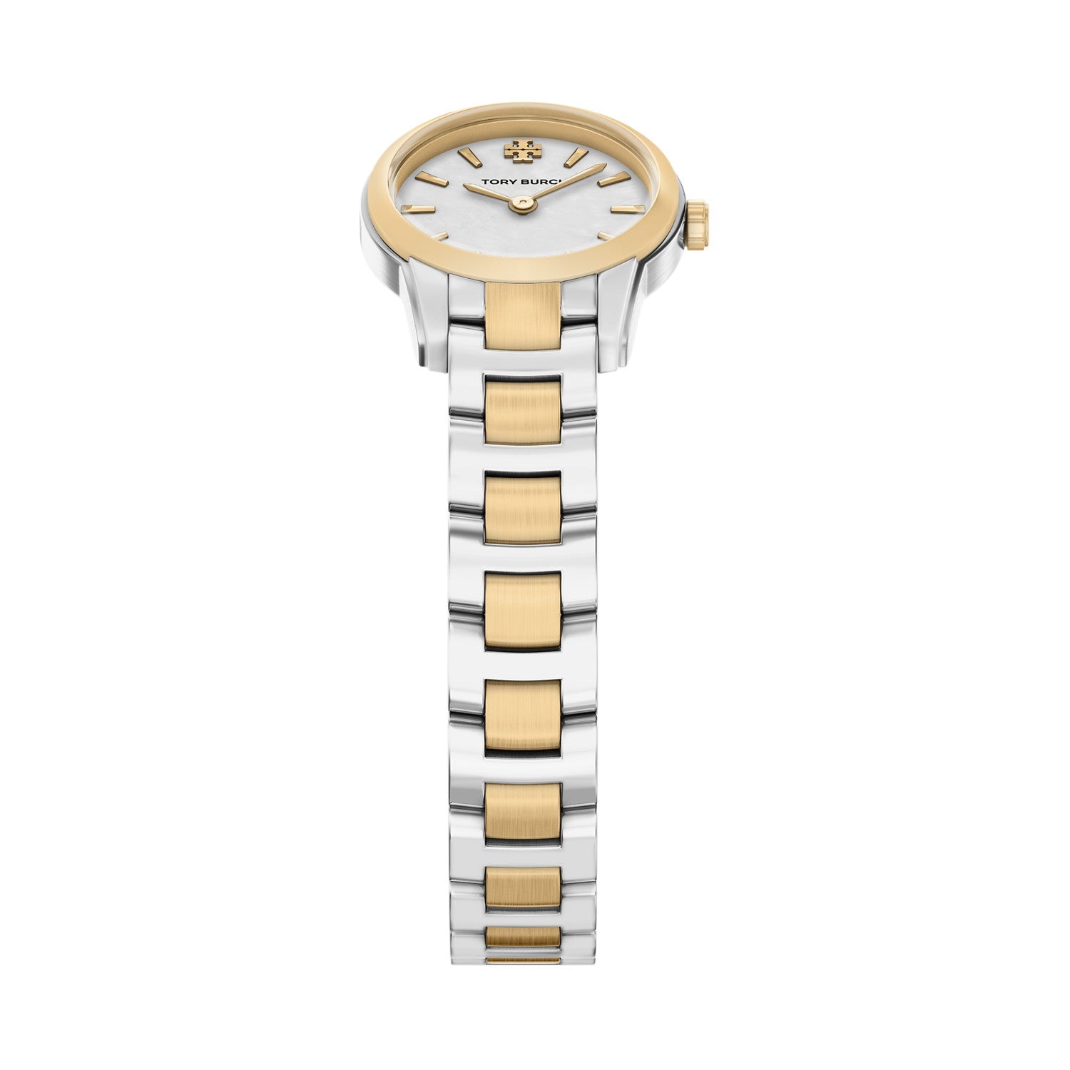 Tory Burch Miller Round Mini 22mm White Mother of Pearl Dial Women's Watch TBW9067