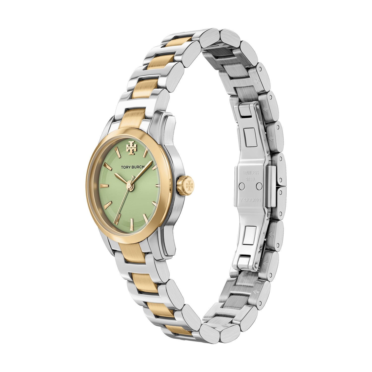 Tory Burch Miller Round Small 28mm Light Green Dial Women's Watch TBW9070