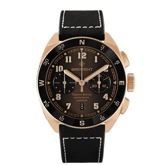 Bremont Terra Nova 42.5mm Chronograph, Rose Gold Brown Dial Men's Watch TN42-CHR-RG-BR-L-S