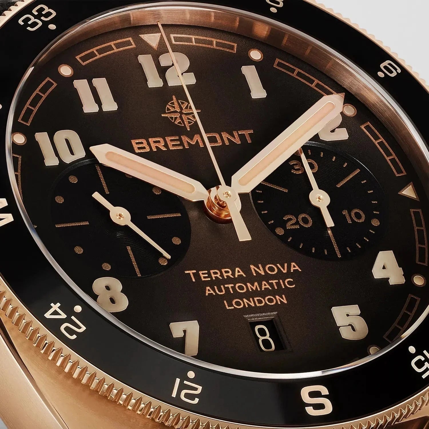 Bremont Terra Nova 42.5mm Chronograph, Rose Gold Brown Dial Men's Watch TN42-CHR-RG-BR-L-S