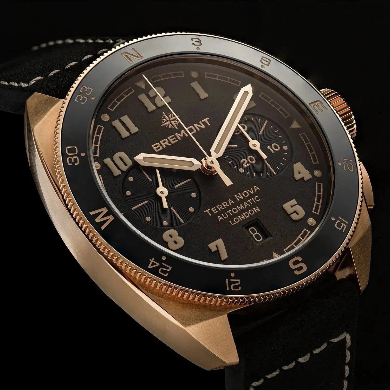 Bremont Terra Nova 42.5mm Chronograph, Rose Gold Brown Dial Men's Watch TN42-CHR-RG-BR-L-S