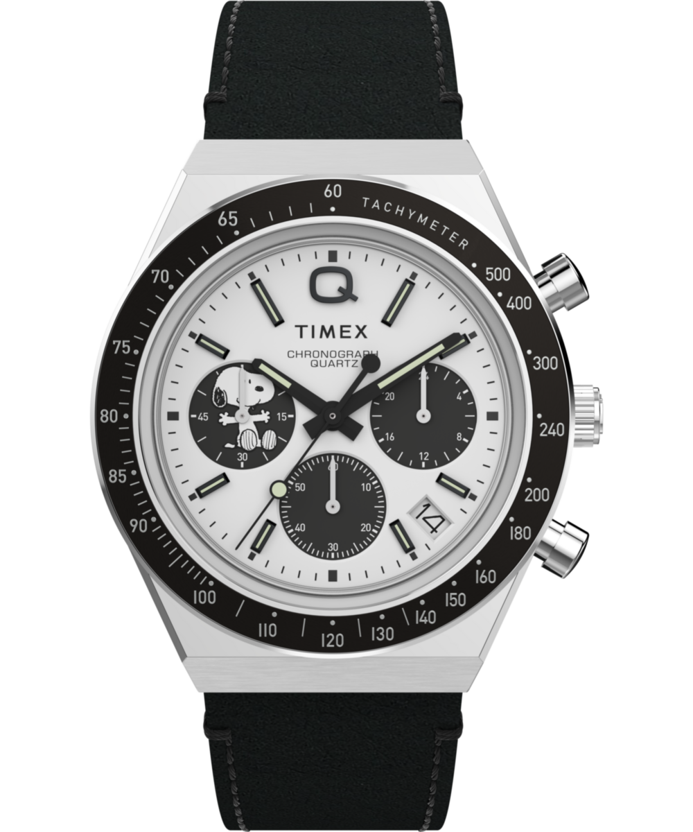 Timex Q Timex x Peanuts 40mm White Dial Men's Watch TW2W68900