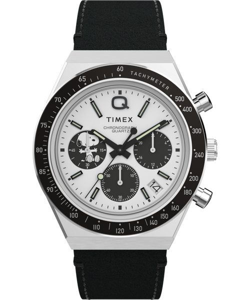 Timex Q Timex x Peanuts 40mm White Dial Men's Watch TW2W68900