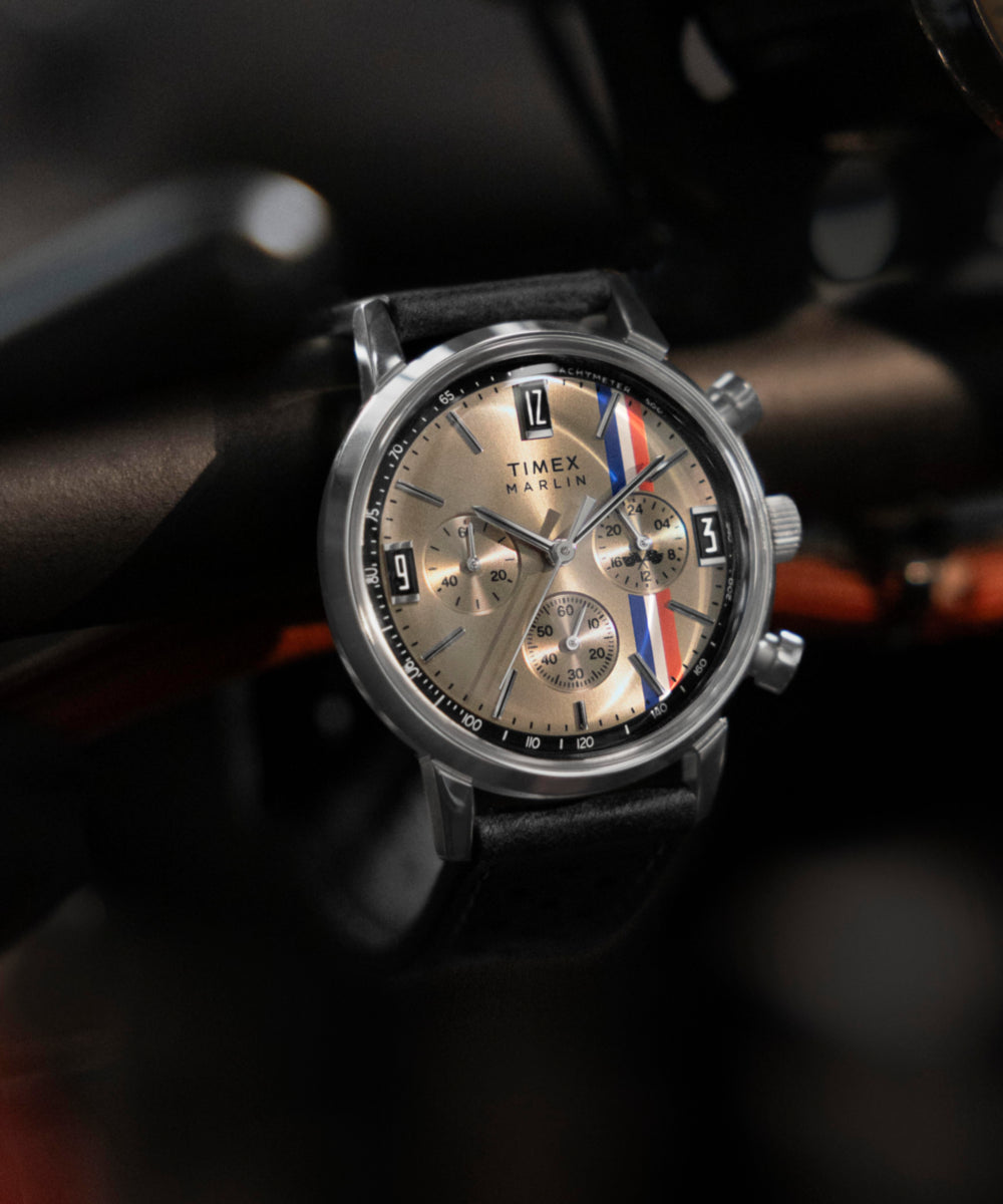Timex Marlin Chronograph 40mm Tan Dial Men's Watch TW2W98900
