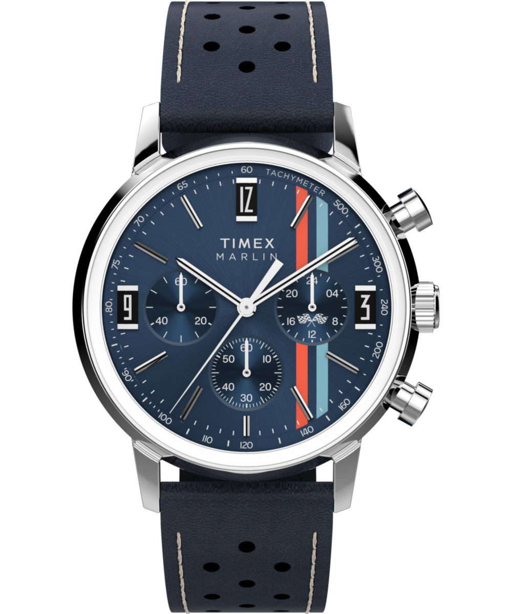 Timex Marlin Chronograph 40mm Blue Dial Men's Watch TW2W99000