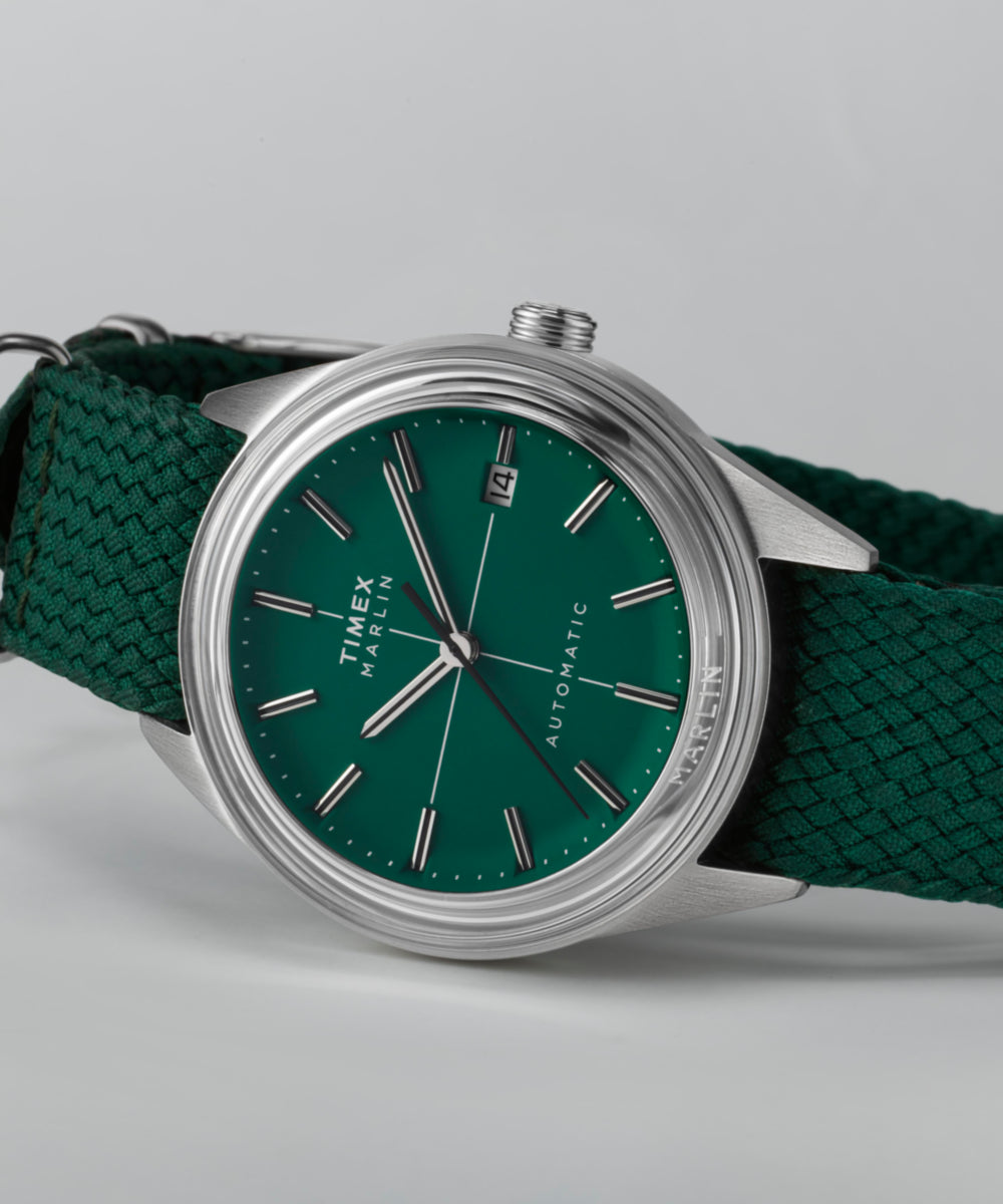 Timex Marlin Jet 38mm Green Dial Men's Watch TW2Y24400
