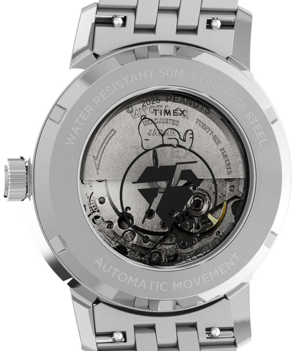 Timex Marlin x Peanuts Automatic 40mm Silver Dial Men's Watch TW2Y45000