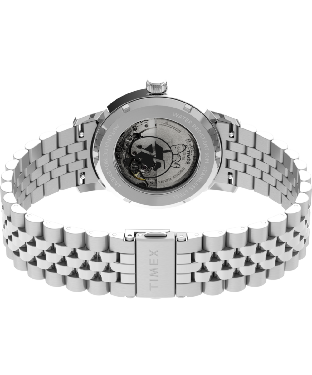 Timex Marlin x Peanuts Automatic 40mm Silver Dial Men's Watch TW2Y45000