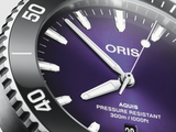 Oris Aquis Date Taste of Summer 43.5mm Purple Dial Men's Watch 01 733 7789 4158-07 8 23 04PEB