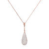 Bronzallure Necklace with Teardrop Pendant in Cubic Zirconia Pavé WSBZ01235.WR