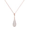Bronzallure Necklace with Teardrop Pendant in Cubic Zirconia Pavé WSBZ01235.WR