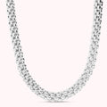Bronzallure White Maxi Korean Chain Collar Necklace WSBZ02207W.WG
