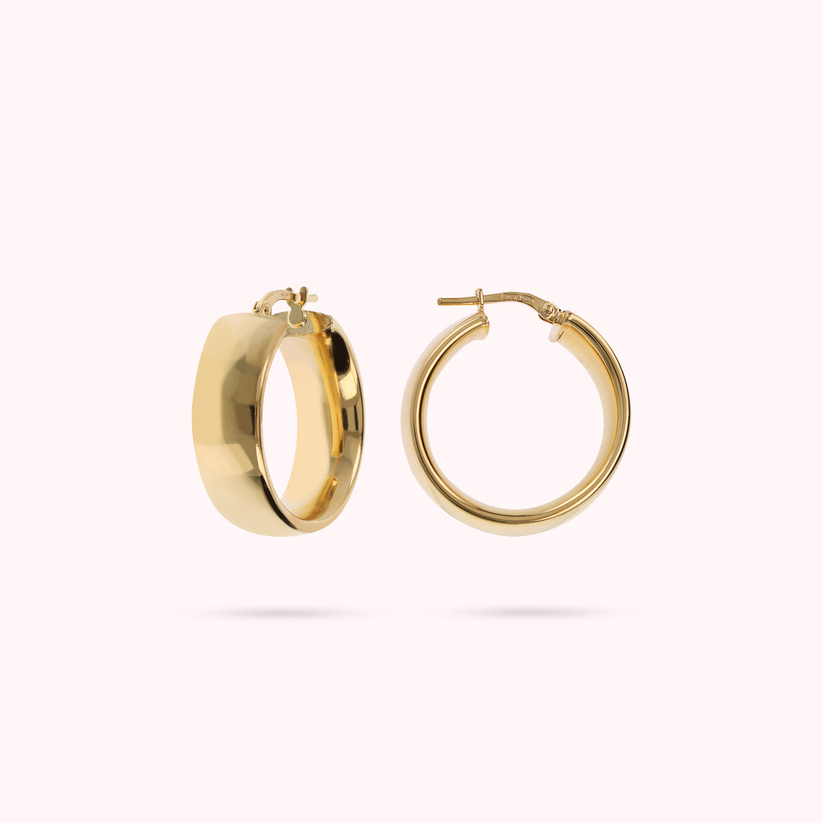 Bronzallure Small Polished Golden Hoop Earrings WSBZ02317Y.YG