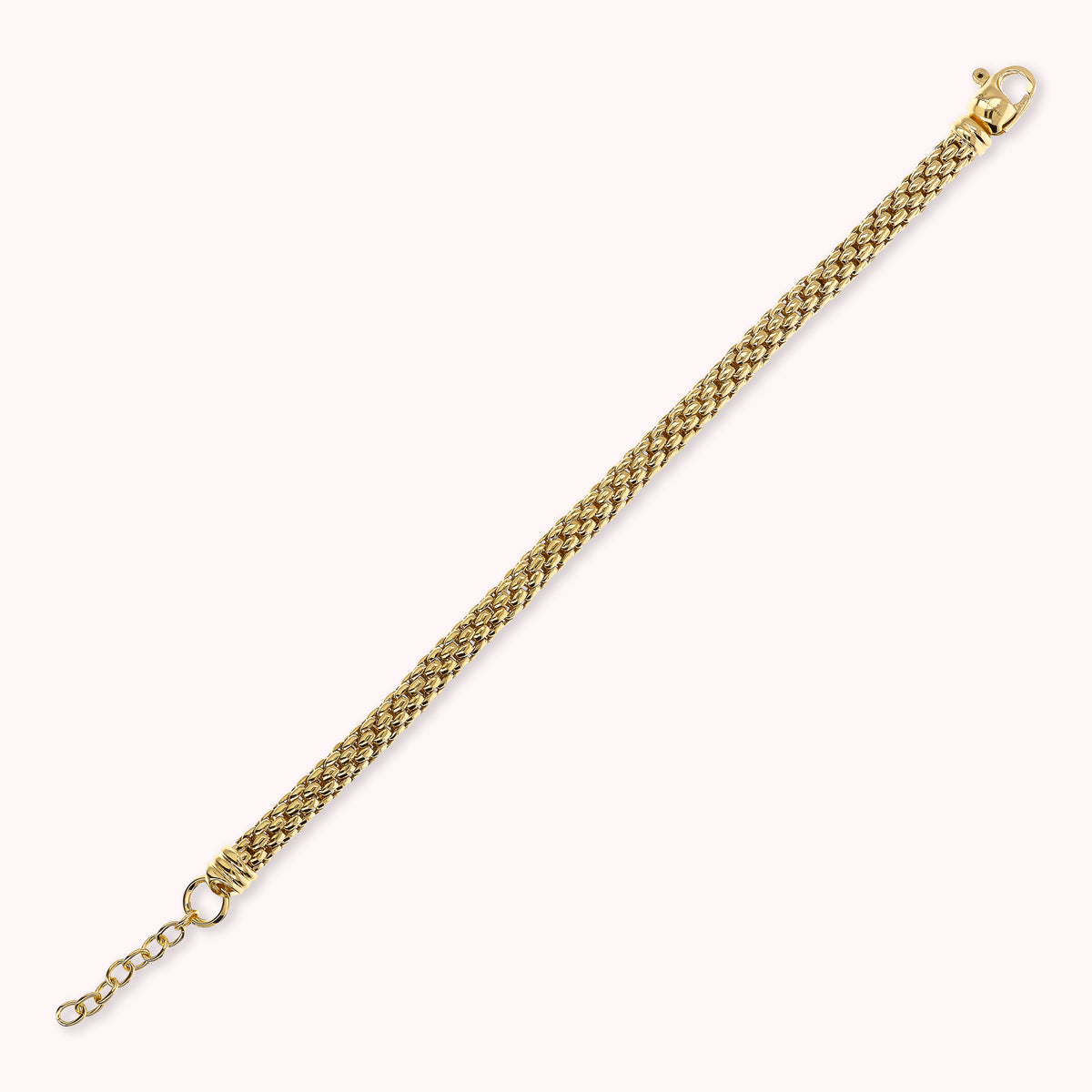 Bronzallure Golden Maxi Popcorn Chain Bracelet WSBZ02395Y.YG
