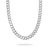 Bronzallure BRONZALLURE WHITE-FLATPOLISHED CURB CHAIN NECKLACE WSBZ02476W.W