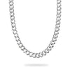 Bronzallure BRONZALLURE WHITE-FLATPOLISHED CURB CHAIN NECKLACE WSBZ02476W.W