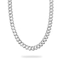 Bronzallure BRONZALLURE WHITE-FLAT POLISHED CURB CHAIN NECKLACE WSBZ02476W.W
