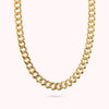 Bronzallure Golden Polished Curb Chain Necklace WSBZ02476Y.YG