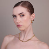 Bronzallure Golden Polished Curb Chain Necklace WSBZ02476Y.YG