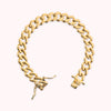 Bronzallure Golden Polished Curb Chain Bracelet WSBZ02477Y.YG-18