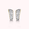 Bronzallure Golden Graduated Stud Earrings with Cubic Zirconia Pavé WSBZ02480Y.WR