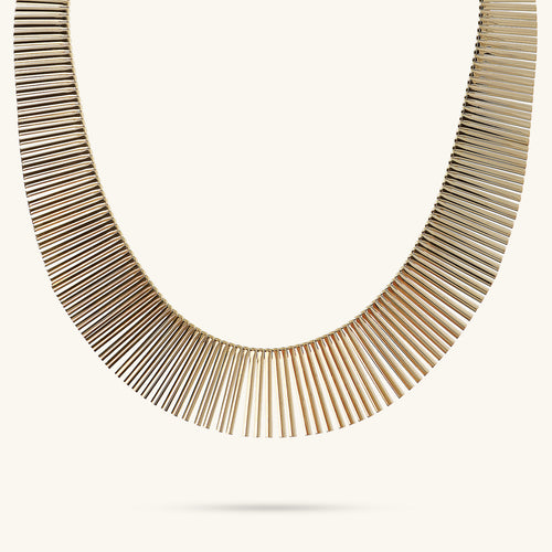 Etrusca Gioielli Cleopatra Large Graduated Necklace WSET00327.YG