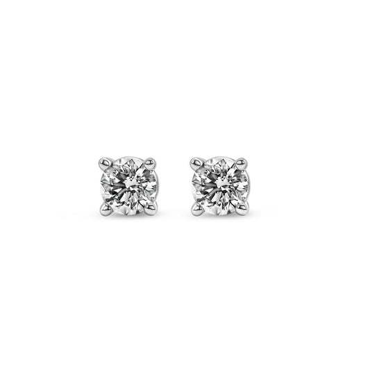 2.39ct Lab Grown Diamond Stud Earrings – 14K White Gold – F-G Color / VS Clarity