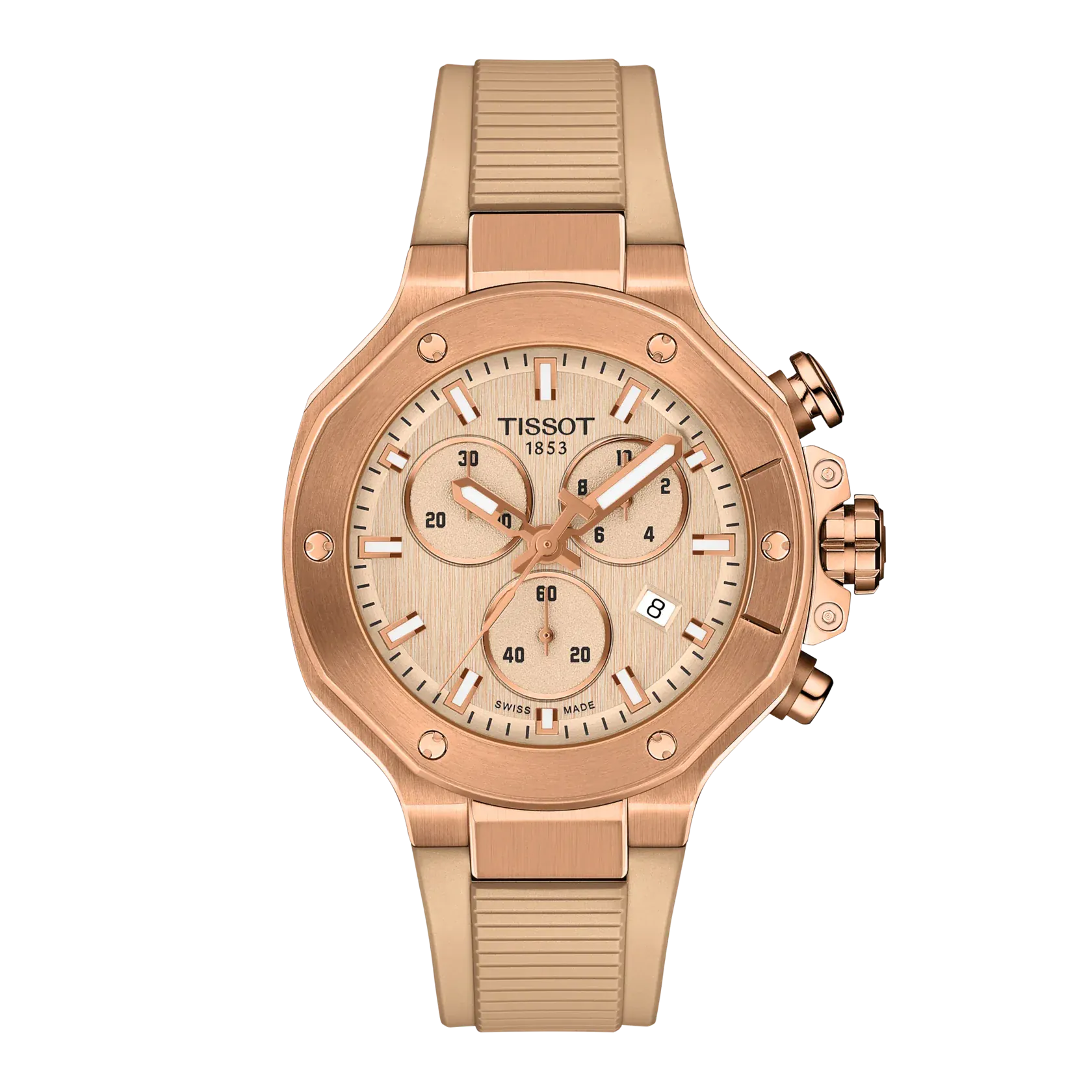 Tissot T-RACE 38mm Nude Dial Men's Watch T1418173750100