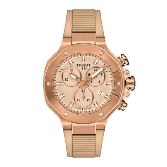 Tissot T-RACE 38mm Nude Dial Men's Watch T1418173750100