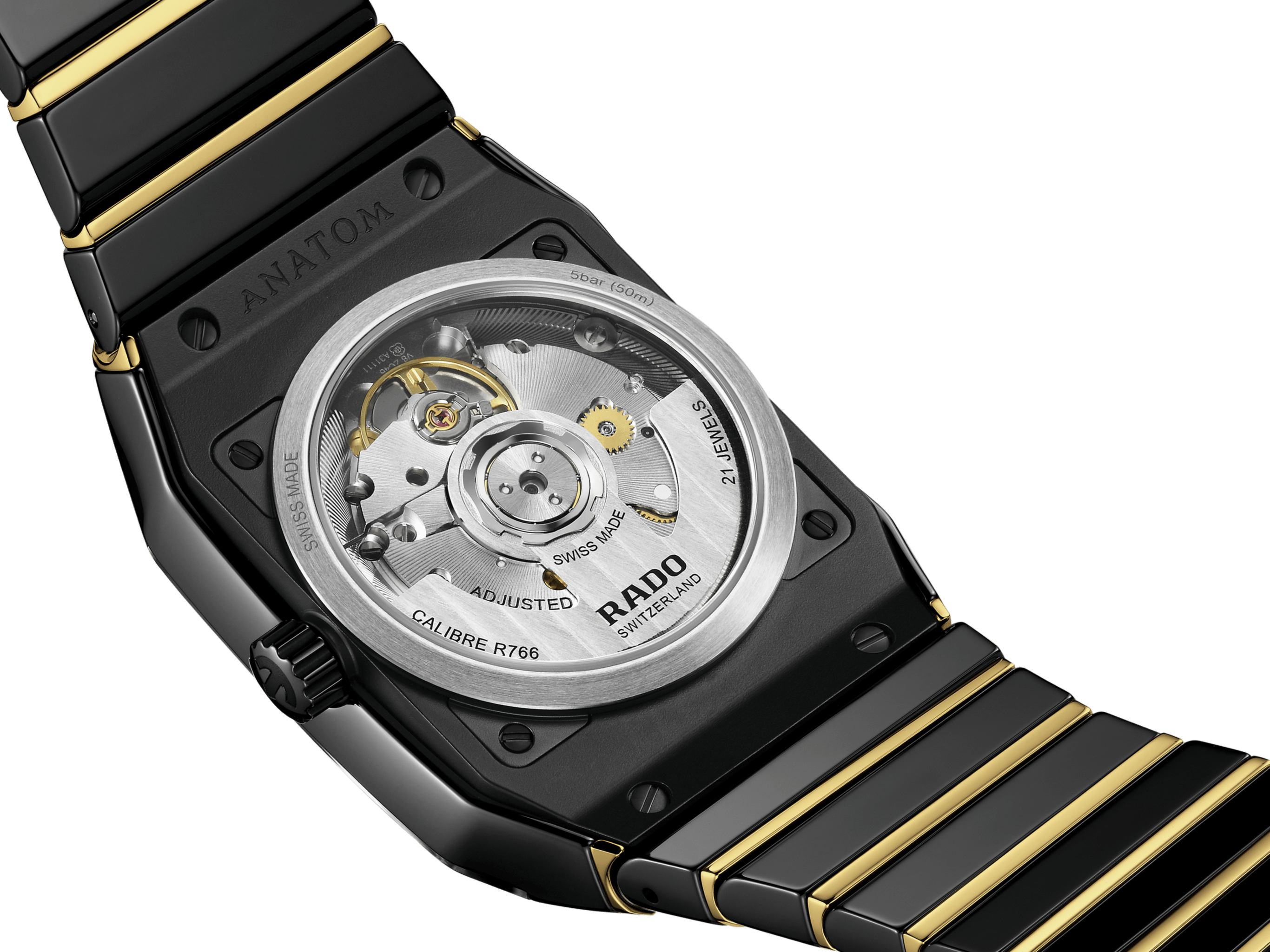 RADO Anatom Automatic 32.5mm Black-Gold Ceramic Men's Watch R10200152