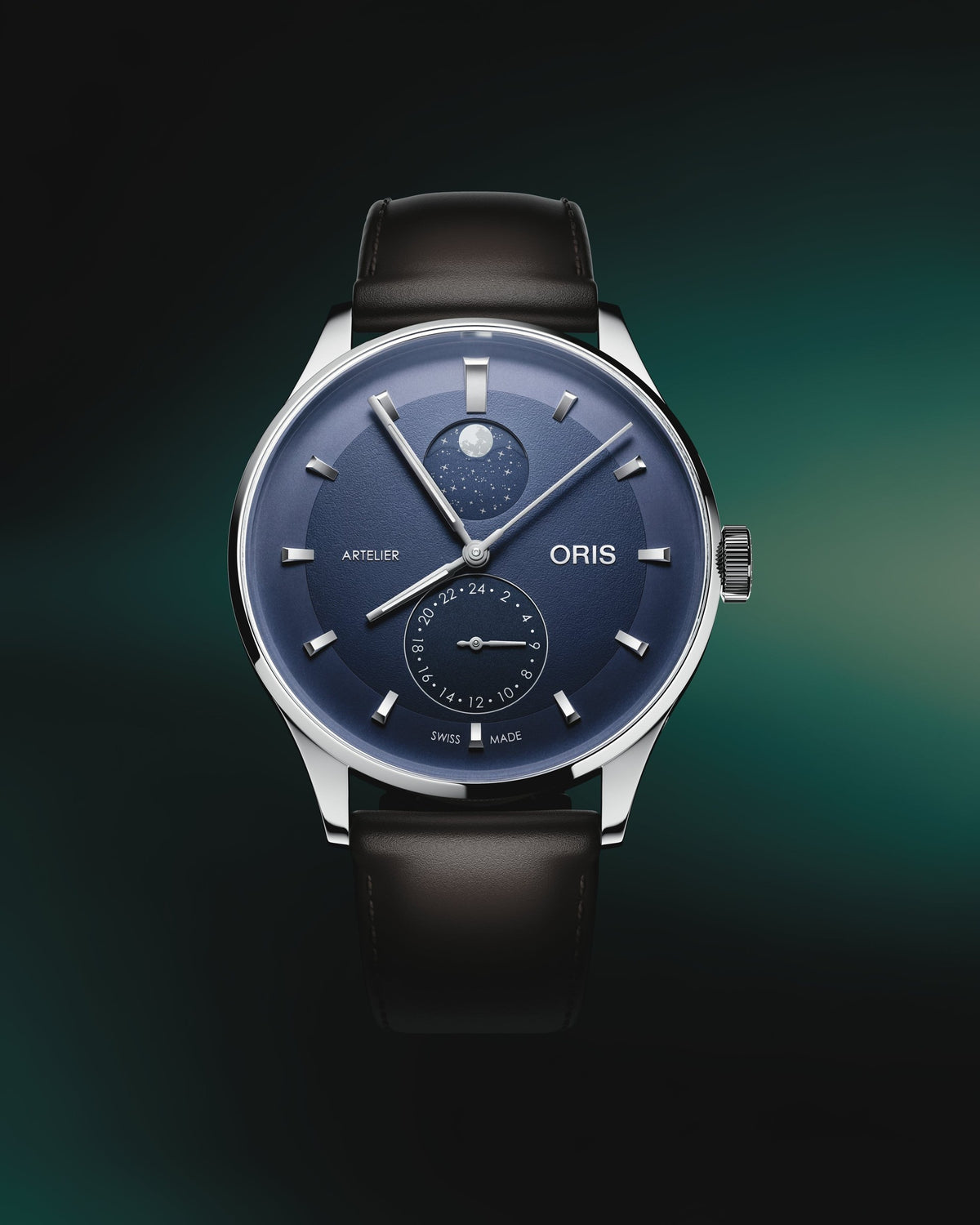 Oris Artelier Complication 39.5mm Blue Dial Men's Watch 01 782 7811 4055-07 6 20 17FC