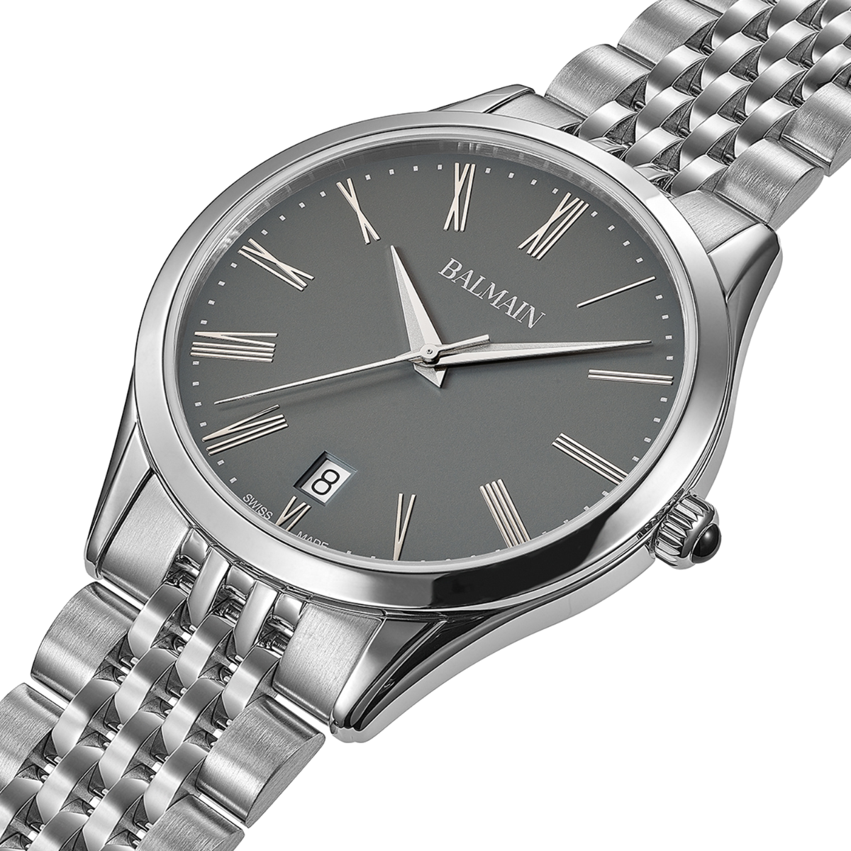 Balmain Classic R 41mm Grey Dial Men's Watch B41013161U