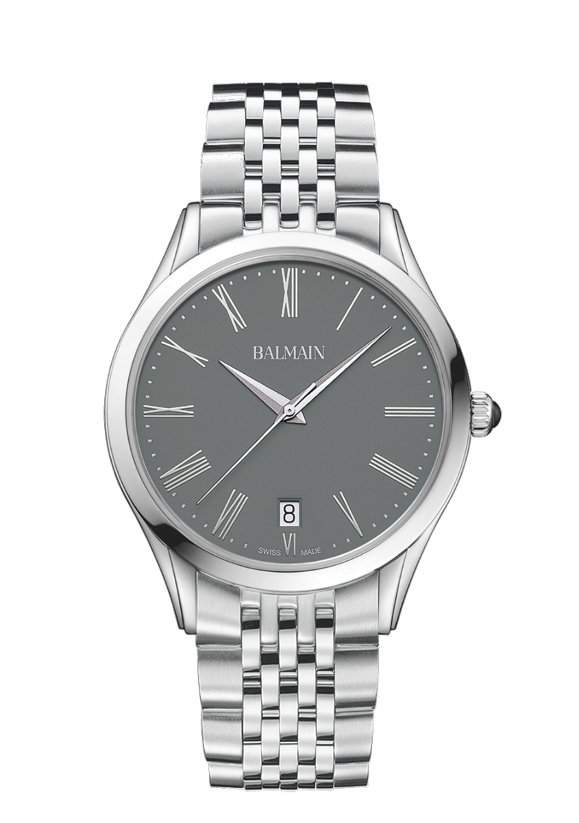 Balmain Classic R 41mm Grey Dial Men's Watch B41013161U