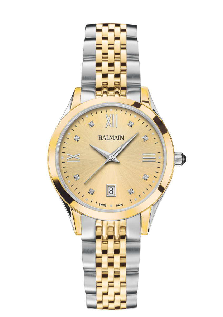 Balmain Classic R 34mm Yellow Dial Women's Watch B43123125U