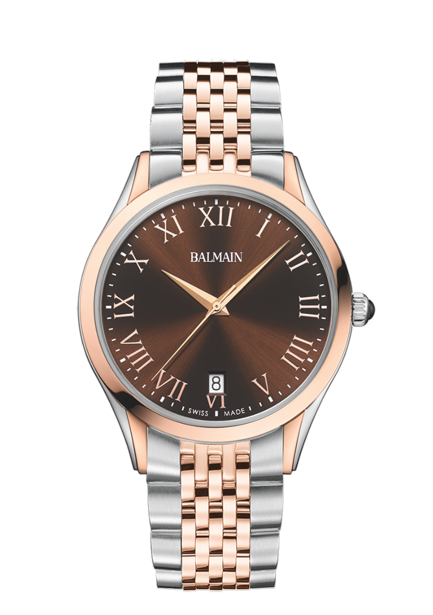 Balmain Classic R 41mm Brown Dial Men's Watch B41083152U