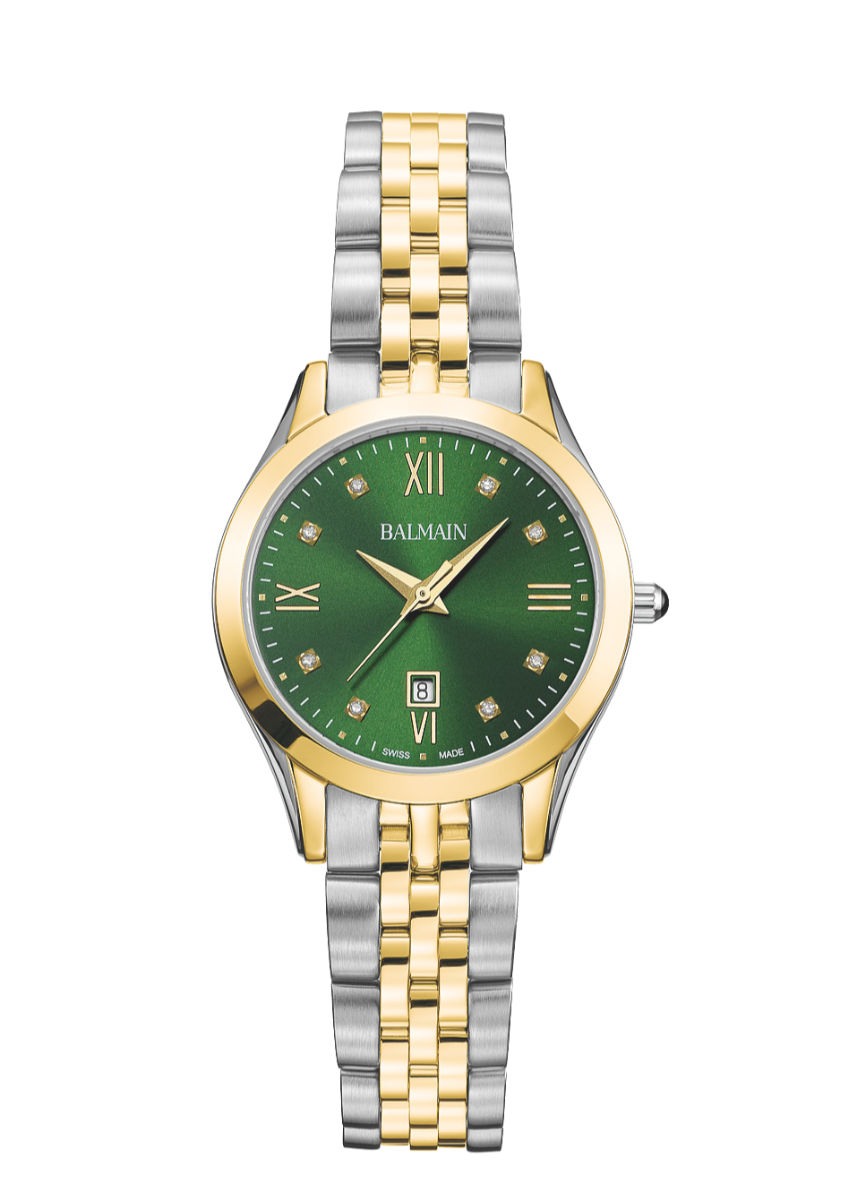 Balmain Classic R 30mm Green Dial Women's Watch B41123175U
