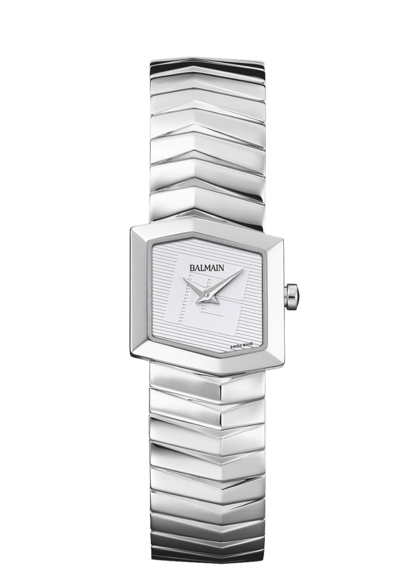 Balmain Taffetas 22.5mm White Dial Women's Watch B46513328