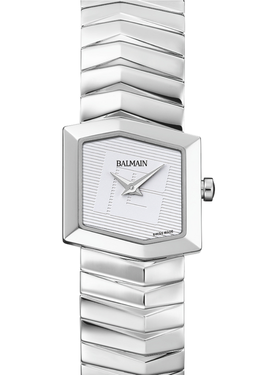 Balmain Taffetas 22.5mm White Dial Women's Watch B46513328