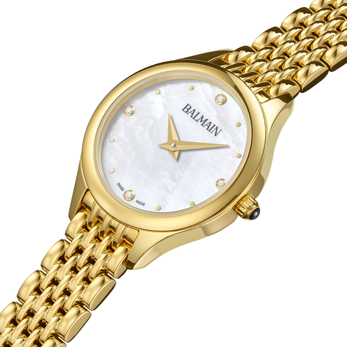 Balmain de Balmain 25mm White Mother of Pearl Dial Women's Watch B49303385U