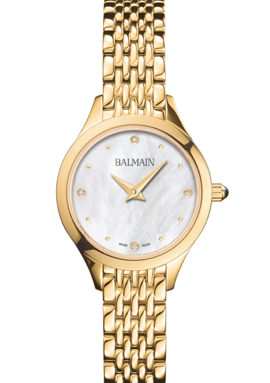 Balmain de Balmain 25mm White Mother of Pearl Dial Women's Watch B49303385U