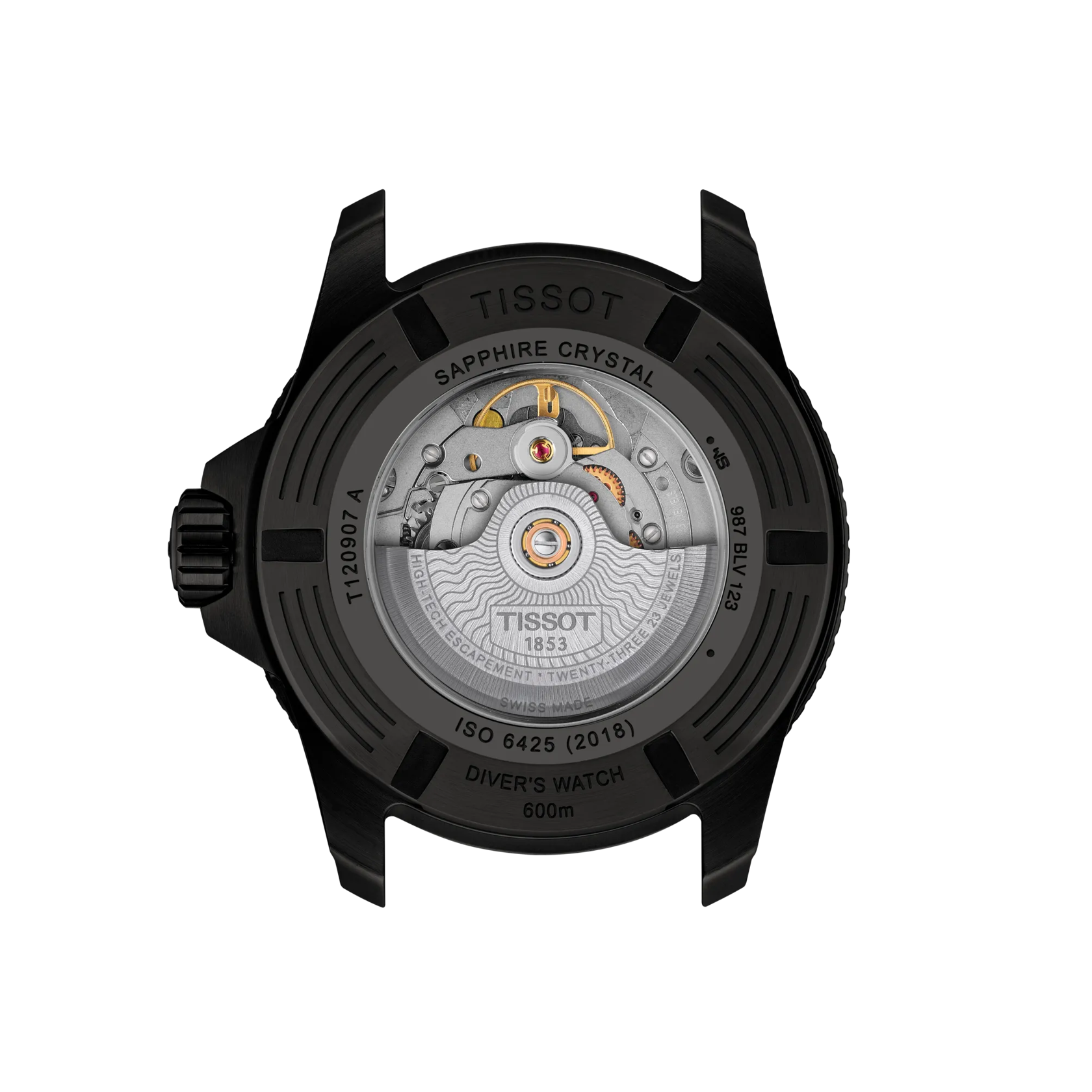 Tissot Seastar 2000 Powermatic 80 44mm Grey Dial Men's Watch T1209073705100