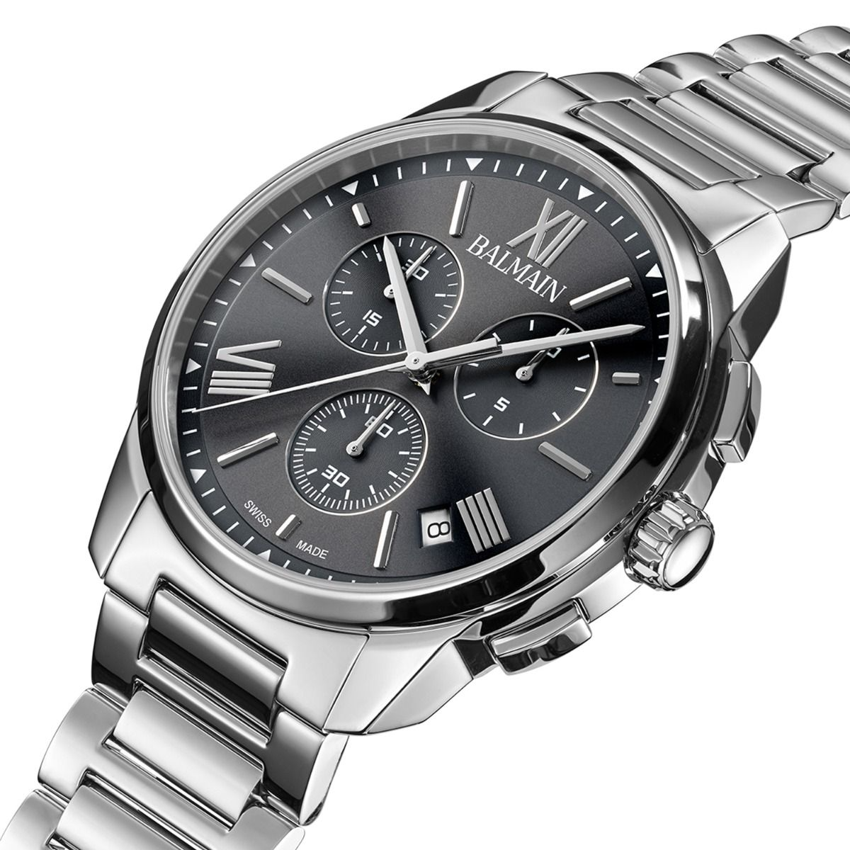 Balmain Madrigal 42mm Anthracite Dial Men's Watch B74813371