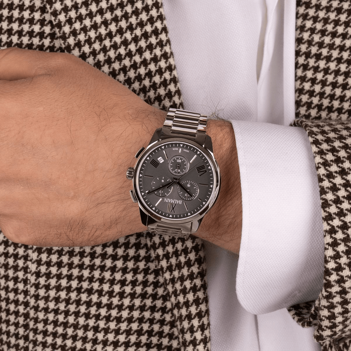 Balmain Madrigal 42mm Anthracite Dial Men's Watch B74813371