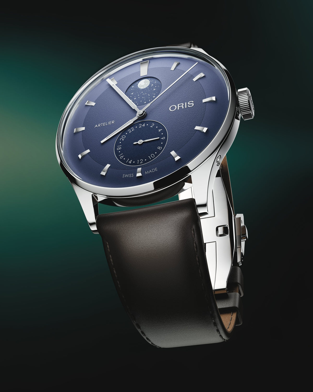 Oris Artelier Complication 39.5mm Blue Dial Men's Watch 01 782 7811 4055-07 6 20 17FC