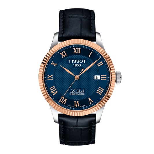 Tissot Le Locle Gold 39.3mm Blue Dial Men's Watch T9324084604300