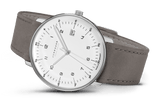 Junghans Max Bill Mega Solar 38mm Matt White Dial Women's Watch 59/2021.02