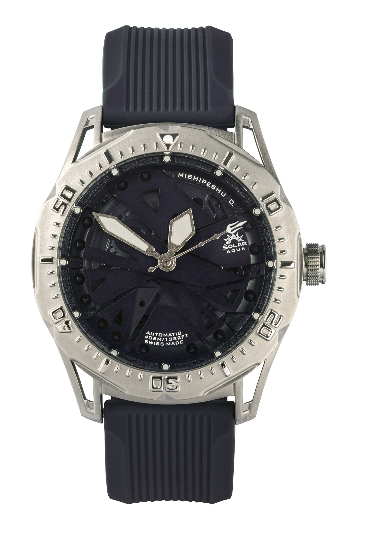 SOLAR AQUA Mishipeshu O. Blue Modern 40mm Blue Dial Men's Watch SA0050.0022