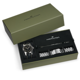 Hamilton Khaki Field Murph Auto Bracelet Bundle 42mm Black Dial Men's Watch H70605732