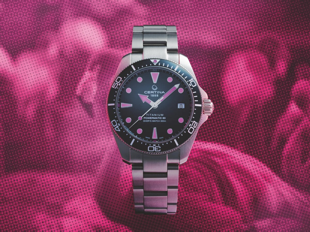 Certina DS Action Diver 38mm Titanium Black Dial Men's Watch C0488074405101