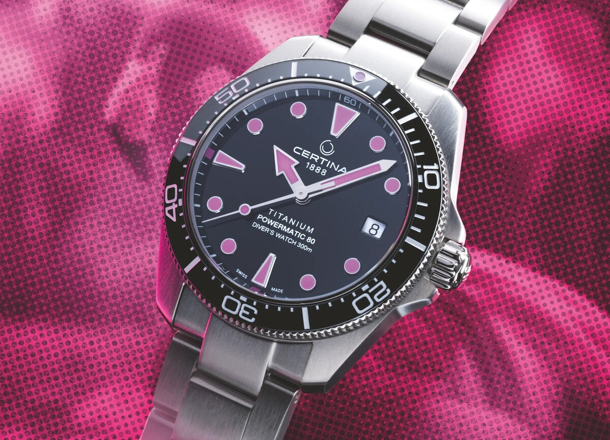 Certina DS Action Diver 38mm Titanium Black Dial Men's Watch C0488074405101